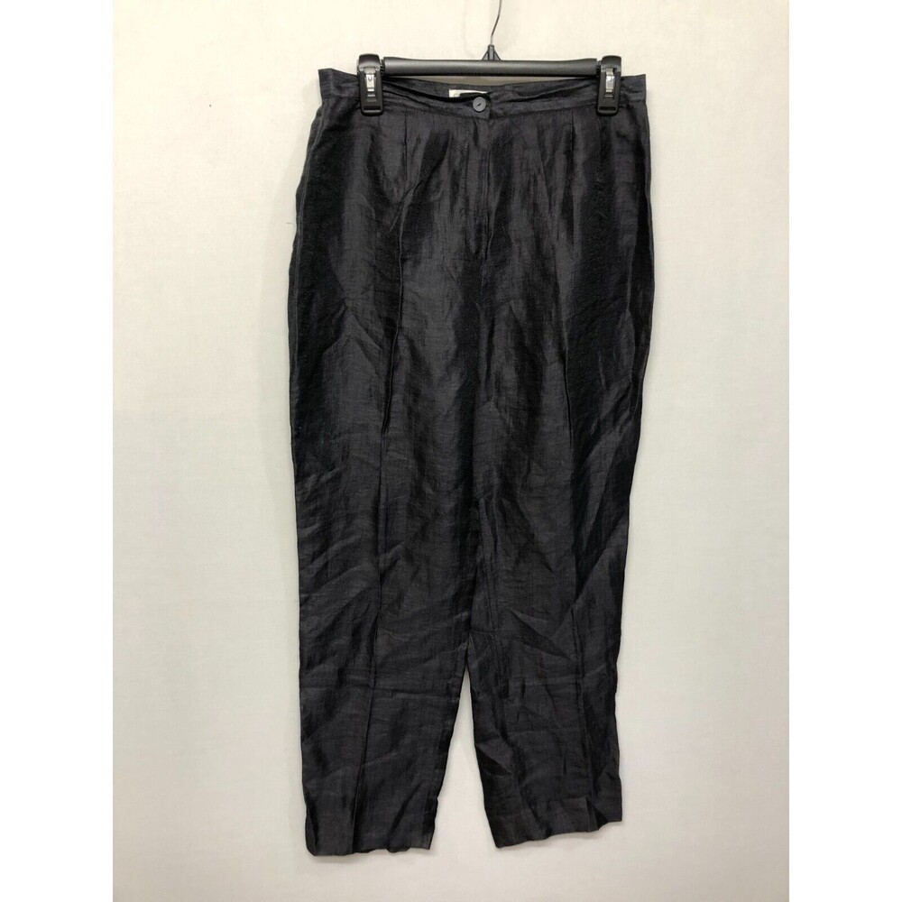 Caractere Women Linen Blend Pants Size I 46 D40 E44 Made In Italy M201 -15